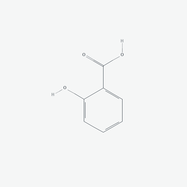 Molecular structure of salicylic acid